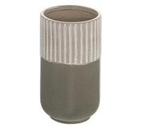 Hill Interiors Mason Collection Ceramic Straight Vase - Grey - 22cm x 13cm x 13cm - Grey