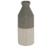 Hill Interiors Mason Collection Ellipse Ceramic Tall Vase - Grey - 40cm x 12cm x 12cm - Grey