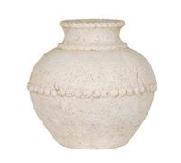 Hill Interiors Medium Olympia Terracotta Vase - Ceramic - L30 X W32 X H32 Cm - White