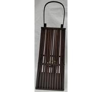 Hill Interiors Medium Silo Lantern With Glass Holder - Wicker - L30 X W30 X H67 Cm