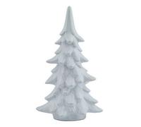 Hill Interiors Medium Snowy Fir Tree - Resin - L12 X W17 X H29 Cm - White