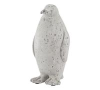 Hill Interiors Medium Stone Effect Penguin Statue - Ceramic - L13 X W13 X H26 Cm - Grey
