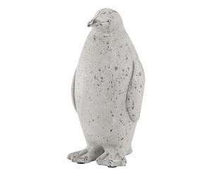 Hill Interiors Medium Stone Effect Penguin Statue - Ceramic - L13 X W13 X H26 Cm - Grey