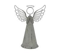 Hill Interiors Metal Angel Christmas Dration in Grey Hill Interiors Grey