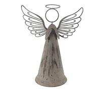 Hill Interiors Metal Angel Christmas Dration in Grey Hill Interiors Grey
