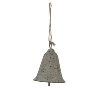 Hill Interiors Metal Bell Christmas Hanging Dration in Grey Hill Interiors Grey