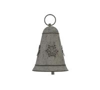 Hill Interiors Metal Bell Christmas Hanging Decoration White (10Cm X 8Cm X 8Cm)