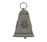 Hill Interiors Metal Bell Christmas Hanging Decoration White (6Cm X 6Cm X 6Cm)