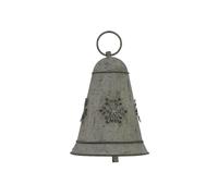 Hill Interiors Metal Bell Christmas Hanging Decoration White (10Cm X 8Cm X 8Cm)