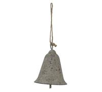 Hill Interiors Metal Bell Christmas Hanging Dration in Grey Hill Interiors Grey