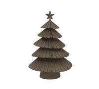 Hill Interiors Metal Layered Tree Christmas Dration 19cm x 6cm x 14cm in Grey | Size: 19 cm x 6 cm x 14 cm Hill Interiors Grey 19 cm x 6 cm x 14 cm