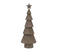 Hill Interiors Metal Pine Tree Christmas Dration In Stone Stone