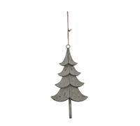 Hill Interiors Metal Tree Christmas Hanging Dration in Grey Hill Interiors Grey