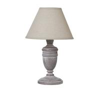 Hill Interiors Metis Urn Linen Table Lamp (UK Plug) in White Hill Interiors White