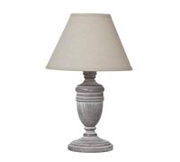 Hill Interiors Metis Urn Linen Table Lamp (UK Plug) (One Size) (White)