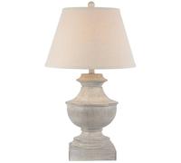 Hill Interiors Montara Table Lamp (UK Plug) in White Hill Interiors White