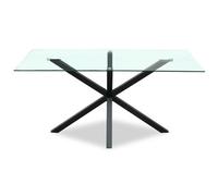 Hill Interiors Monza Rectangular Glass Dining Table