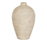 Hill Interiors Morrow Tall Vase - Cream - 35cm x 21cm x 21cm - Cream - 100% Mixed