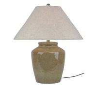 Hill Interiors Mottura Ceramic Table Lamp (UK Plug) in Green Hill Interiors Green