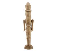Hill Interiors Natural Nutcracker Decoration - Wood - L10 X W12 X H50 Cm - Brown