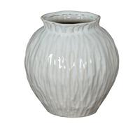 Hill Interiors Numa Round Vase White (22Cm X 20Cm X 20Cm)