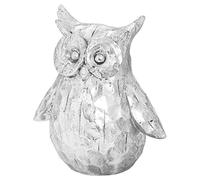 Hill Interiors Olive The Large Silver Ceramic Owl, Mixed, 23 x 11 x 0.8 cm