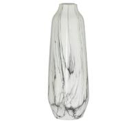 Hill Interiors Olpe Marble Vase - White/Grey - 20cm x 20cm x 20cm - White/Grey - 100% Mixed