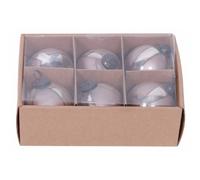 Hill Interiors Ombre Bauble (Pack of 6) in Light Brown Hill Interiors Light Brown