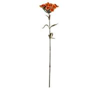 Hill Interiors Orange Dianthus Spray Artificial Flower - Plastic - L14 X W14 X H55 Cm - Orange