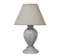 Hill Interiors Otem Urn Linen Table Lamp (Uk Plug) In White White One Size