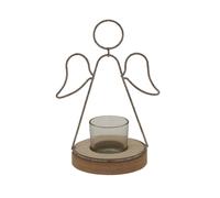 Hill Interiors Outline Angel Tealight Holder in Light Brown Hill Interiors Light Brown