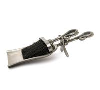 Hill Interiors Pewter Crook Handle Hearth Tidy - Antique Silver - 9cm x 13cm x 37cm - Antique Silver