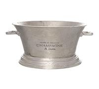 Hill Interiors Pewter Wine Cooler (23cm x 35cm x 48cm) (Antique Silver)