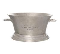 Hill Interiors Pewter Wine Cooler Antique Silver (23Cm X 35Cm X 48Cm)