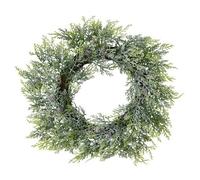 Hill Interiors Pine Wreath Artificial Bouquet White/green (One Size)
