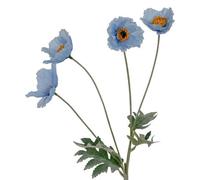 Hill Interiors Poppy Artificial Flower Spray Blue (One Size)
