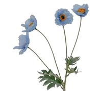 Hill Interiors Poppy Artificial Flower Spray - Blue - One Size