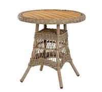 Hill Interiors Provence Collection Outdoor Bistro Table - Metal - L70 X W70 X H72 Cm - Beige