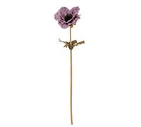 Hill Interiors Purple Anemone Stem Artificial Flower - Plastic - L10 X W10 X H38 Cm - Purple