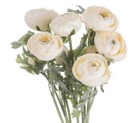 Hill Interiors Ranunculus Soft Cream Faux Plant