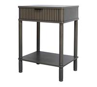 Hill Interiors Reed Collection 1 Side Table - Grey - Grey - One Size - 100% Mixed