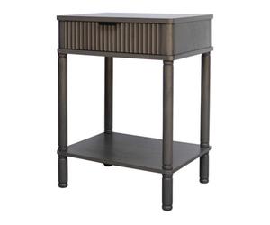 Hill Interiors Reed Collection 1 Side Table Grey (One Size)