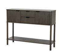 Hill Interiors Reed Collection 2 Drawer 2 Door Console Table - Wood - L30 X W106 X H80 Cm - Brown