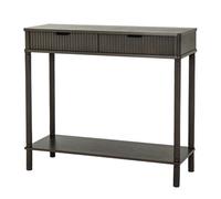 Hill Interiors Reed Modern Console Table With Storage Drawers