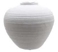 Hill Interiors Regola Ceramic Matte Vase White (31Cm X 35Cm X 35Cm)