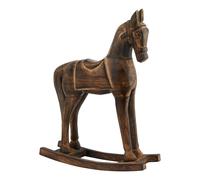 Hill Interiors Rocking Horse Decoration - Brown - One Size - Brown - 100% Mixed