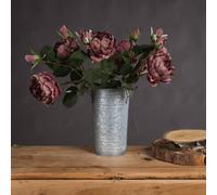 Hill Interiors Rose Peony Dusty Pink Spray Faux Plant