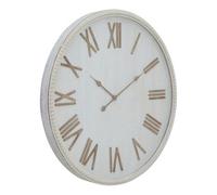 Hill Interiors Rustic Beaded Wall Clock White (One Size)