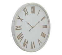 Hill Interiors Rustic Beaded Wall Clock - White - One Size - White - 100% Mixed