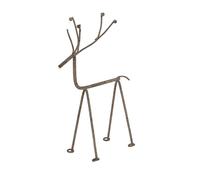 Hill Interiors Rustic Reindeer Christmas Dration 29cm x 11cm x 20cm in Light Grey | Size: 29 cm x 11 cm x 20 cm Hill Interiors Light Grey 29 cm x 11 cm x 20 cm